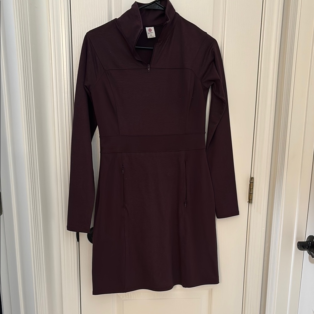 Soybu Red Long Sleeve Sheath Dress